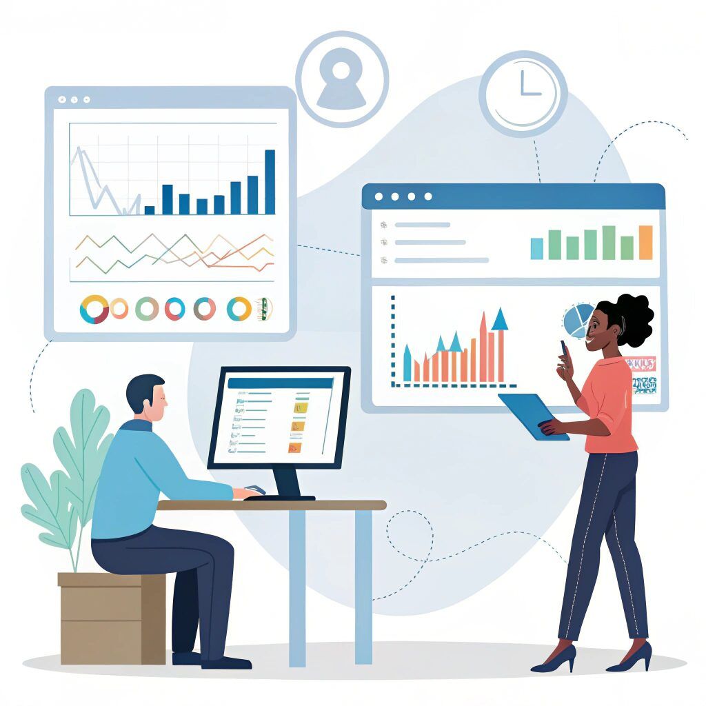 Salesforce CRM and customer management dashboard